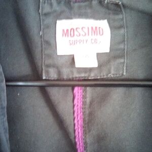 Mossimo Supply Co. Gray Utility Jacket with Purple Accents